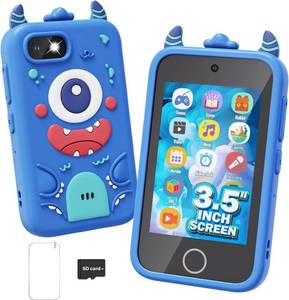 lot 23027 image: Yehtta 3.5 Touchscreen Kids Smart Phone for Boys Age 3-10 Christmas Birthday Gifts Toys, Kids Phone with Dual Camera, Video Record, Game, Learning, Music Player