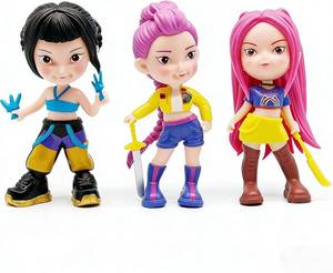 lot 23063 image: 3Pcs Demon Movie Hunters Figure,Cartoon Collectable Figure,Creative Gift for Fans