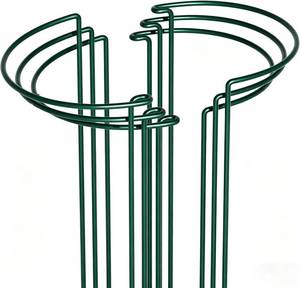 lot 23087 image: 6 Pack Peony Cages and Supports, 10 (W) x 24(H) Plant Support, Rust-Proof Metal Plant Support Stakes for Outdoor&Indoor Plants