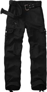 lot 23095 image: Womens Tactical Cargo Pants Y2K Streetwear Cotton Work Hiking Travel Pants with 7 Multi Pockets Combat Trousers SIZE 4