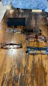 lot 51 image: Mixed Lot of Reading Glasses and Eyeglass Frames various prescriptions strengths