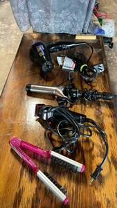 lot 64 image: Hair Styling Tools Lot - Dryer, Curling Iron, Flat Iron Brush & Wahl Clip-Pet Deluxe Clipper