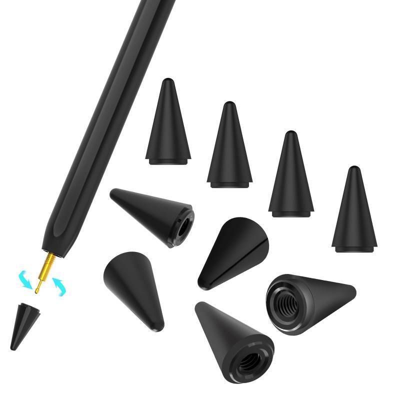 lot 37639 image: 10 Pack for (White) Apple Pencil Tips, Only Compatible with Our ZXA iPad Pencil 2018-2025, Pencil Nib for iPad A1610th9th8th7th6th Gen, iPad Pro 1112.9 2022-2018, iPad Mini A17Pro65, Air 1311543