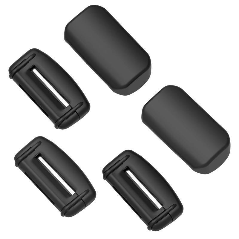 lot 37753 image: YONZEE 5-Pack Silicone Car Seat Belt Buckle Covers �� Anti-Scratch, Noise Reduction & Buckle Protection �� Universal Fit for Cars, SUVs, Trucks (Black) - Retail $16