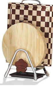 lot 46679 image: Cutting Board Rack - Double Layer Stainless Steel Chopping Board Pot Lid Holder Stand with Drain Tray, Stable Triangle for Kitchen Countertop Pan Plate Cutting Boards Cooking Mats Cookware - Retail $15