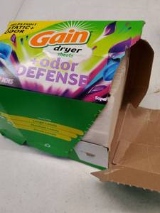lot 46682 image: Gain  Odor Defense Dryer Sheets  Super Fresh Blast Scent Fabric Softener Sheets  240 Count - Retail $17