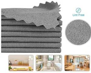 lot 46705 image: Microfiber Cleaning Cloth, 20 Pack Highly Absorbent Cleaning Rags, Microfiber Towels for Cars, Household Cleaning Supplies, Reusable Lint Free Cloths for House, Kitchen, 11x11 inch - Retail $9