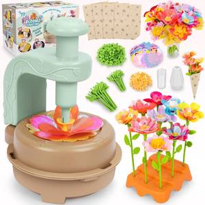 lot 46729 image: Fabric Flower Bouquets Toys, DIY Craft Kits Toys for Kids - Flowers Market Toy, Build Your Flower Bouquet, Arts & Crafts for 4 Year Toddler Girl, Educational Activity Preschool B-Day Gifts - Retail $25