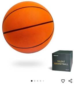 lot 46738 image: Silent Basketball Size 7 (29.5) �� 2025 Upgrade Noiseless Indoor Basketball for Quiet Dribbling and Indoor Training, Higher Bounce Soft Foam Soundless Ball - Retail $40