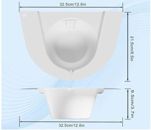 lot 46743 image: Graduated Specimen Collector Pans, Urine Collection Hat for Toilets and Commodes 27oz800cc, Universal Urine Pee Stool Sample Collection for Women and Elderly, 4 Pack - Retail $20