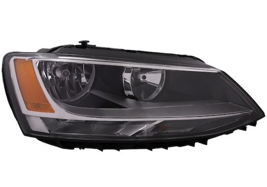 lot 142211 image: Front Right Headlight Assembly - 2011-2016 Volkswagen Jetta Sedan - Eagle Eyes