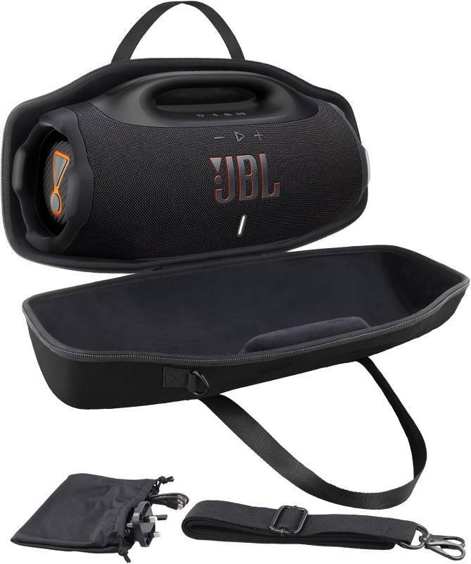 lot 142212 image: co2CREA Hard Travel Case Replacement for JBL Boombox 4 Waterproof Portable Bluetooth Speaker (Black Case)