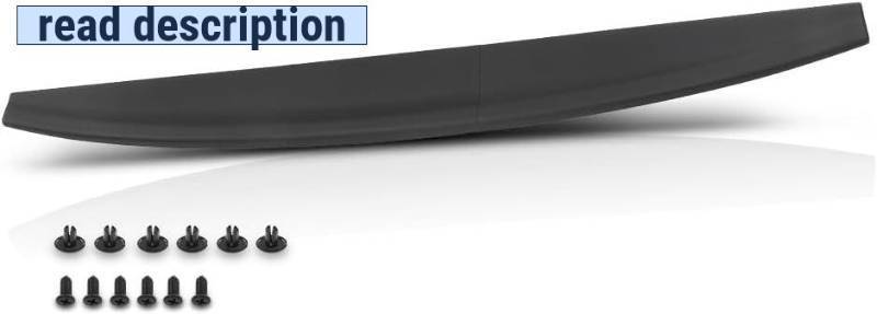 lot 342122 image: Tailgate Spoiler Top Protector Cover Moulding Compatible with Dodge Ram 2009 2010 2011 2012 2013 2014 2015 2016 Black