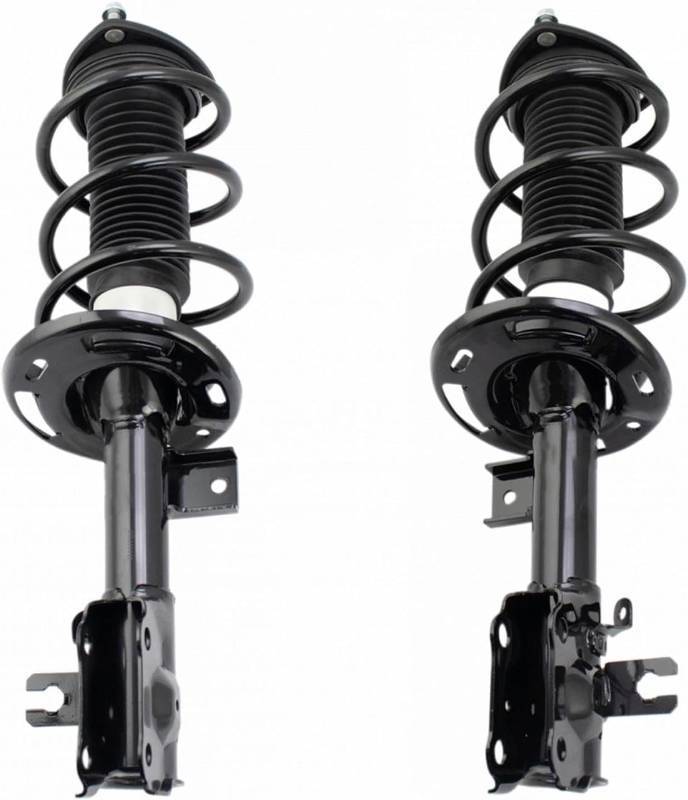 lot 342150 image: Retails for $195 TRQ Front Driver and Passenger Side Strut and Spring Assembly Set Loaded Pre-Assembled Compatible with 14 18 Mazda 3