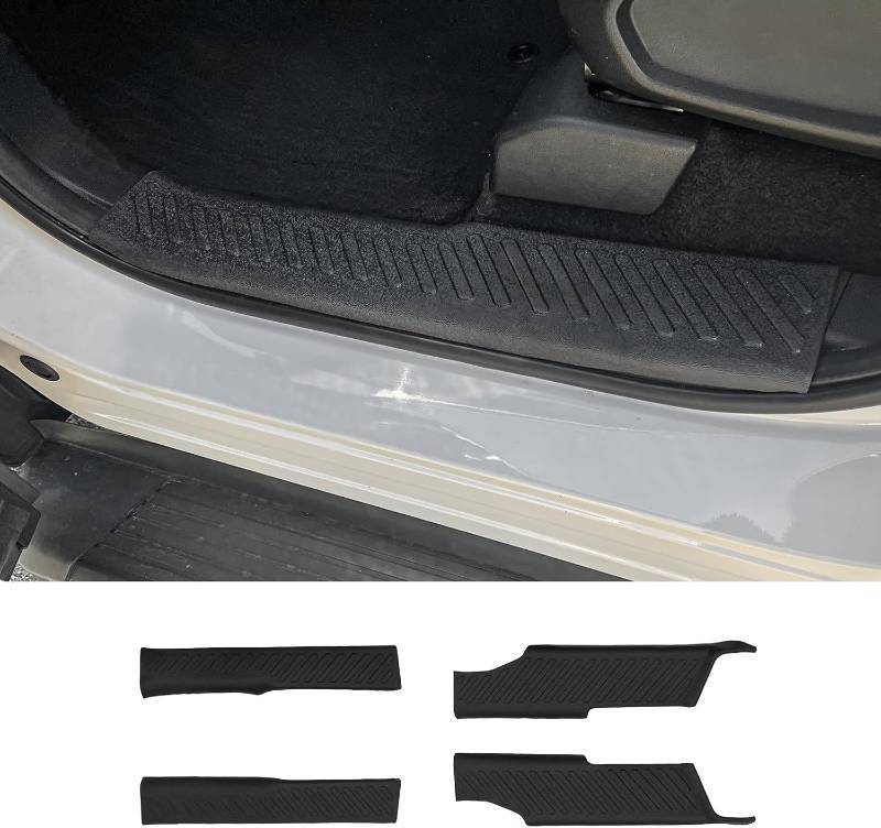 lot 431396 image: Door Sill Protector Compatible with 2023-2025 2026 Honda Pilot Side Step Protector Side Edge Step Guard Car Door Dust Shield Cover 2024 Pilot Exterior Accessories (Inner)