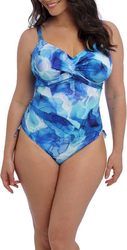 lot 321379 image: Fantasie Womens Saunton Sands Underwire Twist Front Swimsuit with Adjustable Leg