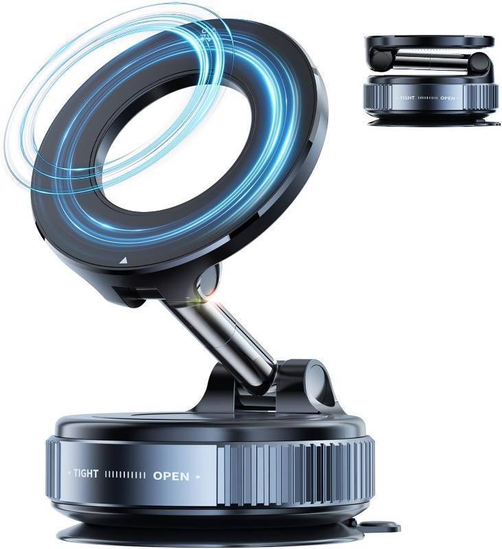 lot 9187241 image: Magnetic Phone Holder for Car,Magnetic Phone Holder with Suction Cup, Vacuum Car Mount for iPhone 17 16 Pro Max,Phone Holders for Your Car Magnetic