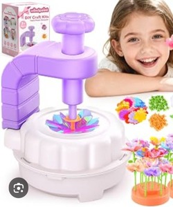 lot 3255 image: windpaint DIY Craft Kits Fabric Flower Bouquets, Grow Creativity, Share Joy(Purple)