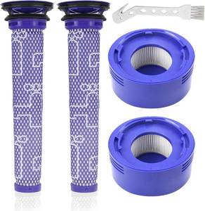 lot 3347 image: ATXKXE Replacement Filter Fit for Dyson V8 Filter,Dyson V7 Filter,V8 Animal and V8 Absolute Cordless Vacuum,Part to 965661 and 967478-01,2 Pre-Filters and 2 Post-Filters