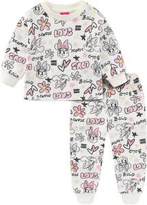 lot 3385 image: Disney Minnie Mouse Girls Crewneck Top and Pants Set for Infant, Toddler, and Big Kids. Off White 24 months