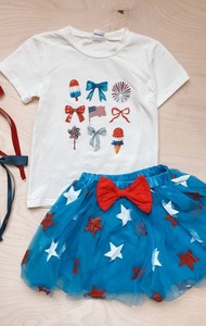 lot 3423 image: Popsicle Tee & Tulle Skirt Set 18-24 Months