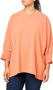 lot 3434 image: MULTIPLES Womens Multi-Shirred Short Sleeve Scoop Neck Faux Button Back Top. Small