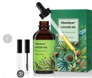 lot 3481 image: Chanhyer Castor Oil Natural Cold-Pressed,100% Pure,Moisturizing for Skin, Hair Care, Hexane Free,Eyelash Growth Serum, Perfect for Massage(4 fl oz 118 ml)