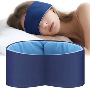 lot 3487 image: Deep Sleep Mask, Sleep Mask for Men & Women, Reversible Dual-Side Eye Mask, Pressure-Free & Light Block-Out Eye Mask for Travel & Sleeping