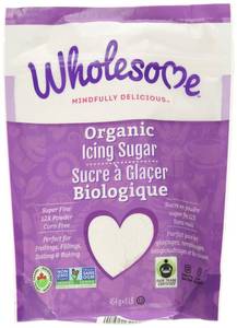 lot 4376 image: Wholesome Organic Powdered Sugar, Fair Trade, Vegan Friendly, Kosher, USDA Certified Organic, Gluten Free & Non-GMO, 16 Ounce (Pack of 6) BB DEC 2025
