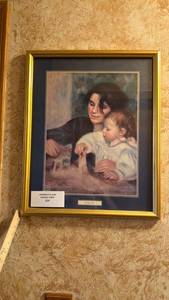 lot 33 image: Gabrielle & Jean Framed Print 21.5 x 17.5