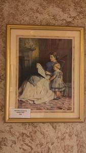lot 34 image: Mother & Daughter Framed Print 21.5 x 17.5