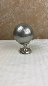 lot 48 image: Heavy metal baseball with stand