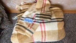 lot 68 image: Burberry Check Blanket Snuggie  with sleeves & pockets