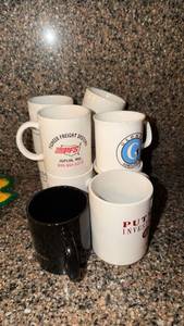 lot 160 image: Lot of Promotional Corporate Logo Coffee Mugs 10 total