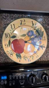 lot 176 image: Fruit Motif Decorative Wall Clock