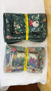 lot 192 image: Floral Fabric Placemat and Napkin Sets (2 Sets of 8)