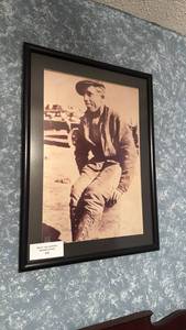 lot 223 image: Erle P. Halliburton Framed Photo 29.5 x 21