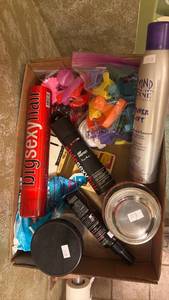 lot 270 image: Lot of Hair Care Products and Accessories Including Volumizer, Styling Spray, Clips