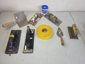 lot 293 image: Lot of DrywallFinishing Tools and Supplies