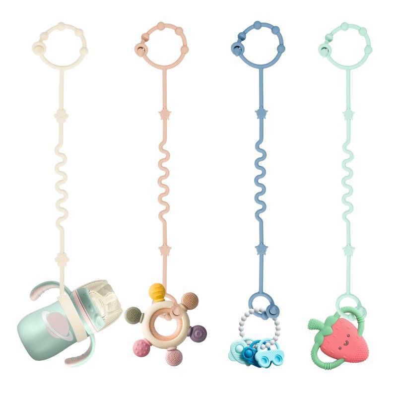 lot 1180 image: Toy Straps for Baby,Silicone Setpacifier Clip,Applies to Car Seat Toy,Teether Toy,High Chair,Stroller Accessories,Baby Toy Clips,Cribs,Rocking Chair - Retail $16