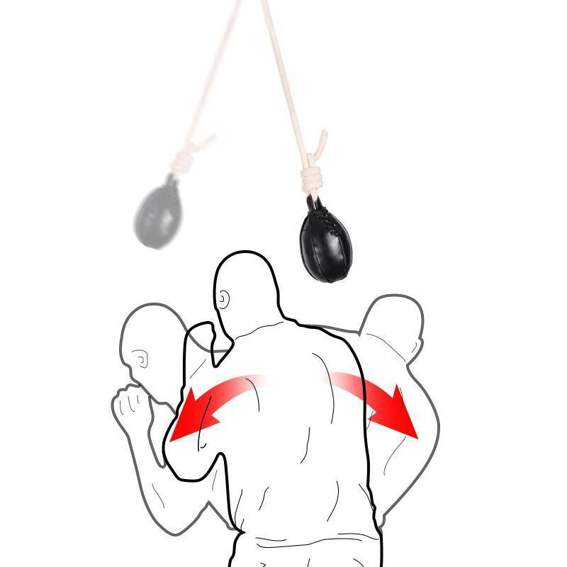 lot 1184 image: INNOLIFE Boxing Slip Bag, Dodge Hide Speed Ball for Reflex Training, Kickboxing, MMA Pendulum Training - Retail $15