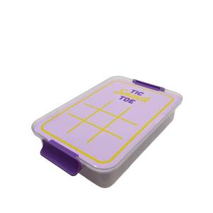 lot 1127 image: Farberware Snacklebox Tic Snack Toe Purple - Retail $15