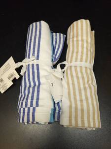 lot 1049 image: Azure Woven Beach Blankets40 x 48 in. Set of 2 93215772 - Retail $0