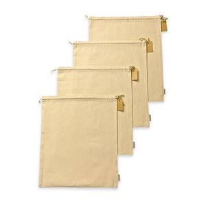 lot 1027 image: ANOVIKAN Multipurpose Premium Cotton Laundry Bags, 19x23 Inch (4 Pack), XXX-Large, Breathable Muslin Reusable Produce Bag with Drawstrings, Dust-Proof Storage Travel Sack for Shoes, Toys, Purse, Linen - Retail $25