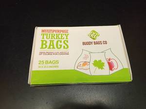 lot 1041 image: Buddy Bags Co Multipurpose Turkey Bags 25 Count 19 x 24.5 Inches - Retail $0