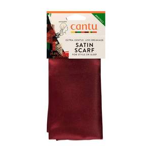 lot 1074 image: Cantu Satin Sleep Solid Scarf - 1ct For Textured Hair, Includes Headwrap, Satin Material - Retail $12