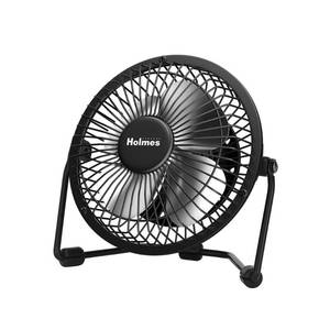 lot 1084 image: Holmes 4 USB Powered Adjustable Head Personal Desk Fan Black - Retail $19