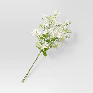 lot 1090 image: White Apple Blossom Artificial Stem - Threshold - Retail $14