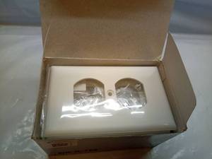 lot 1149 image: ENERLITES Duplex Wall Plates Kit, Electrical Outlet Covers, Standard Size 1-Gang 4.50 x 2.76, Unbreakable Polycarbonate Thermoplastic, Electric Receptacle Plug Covers, 8821-W-10PCS, White, 10 Pack - Retail $19