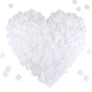 lot 1162 image: CODE FLORIST 1500 PCS White Silk Rose Petals for Valentines Day,Romantic Night,Wedding,Proposal Anniversary Flower Decorations(Separated,Scented) - Retail $14